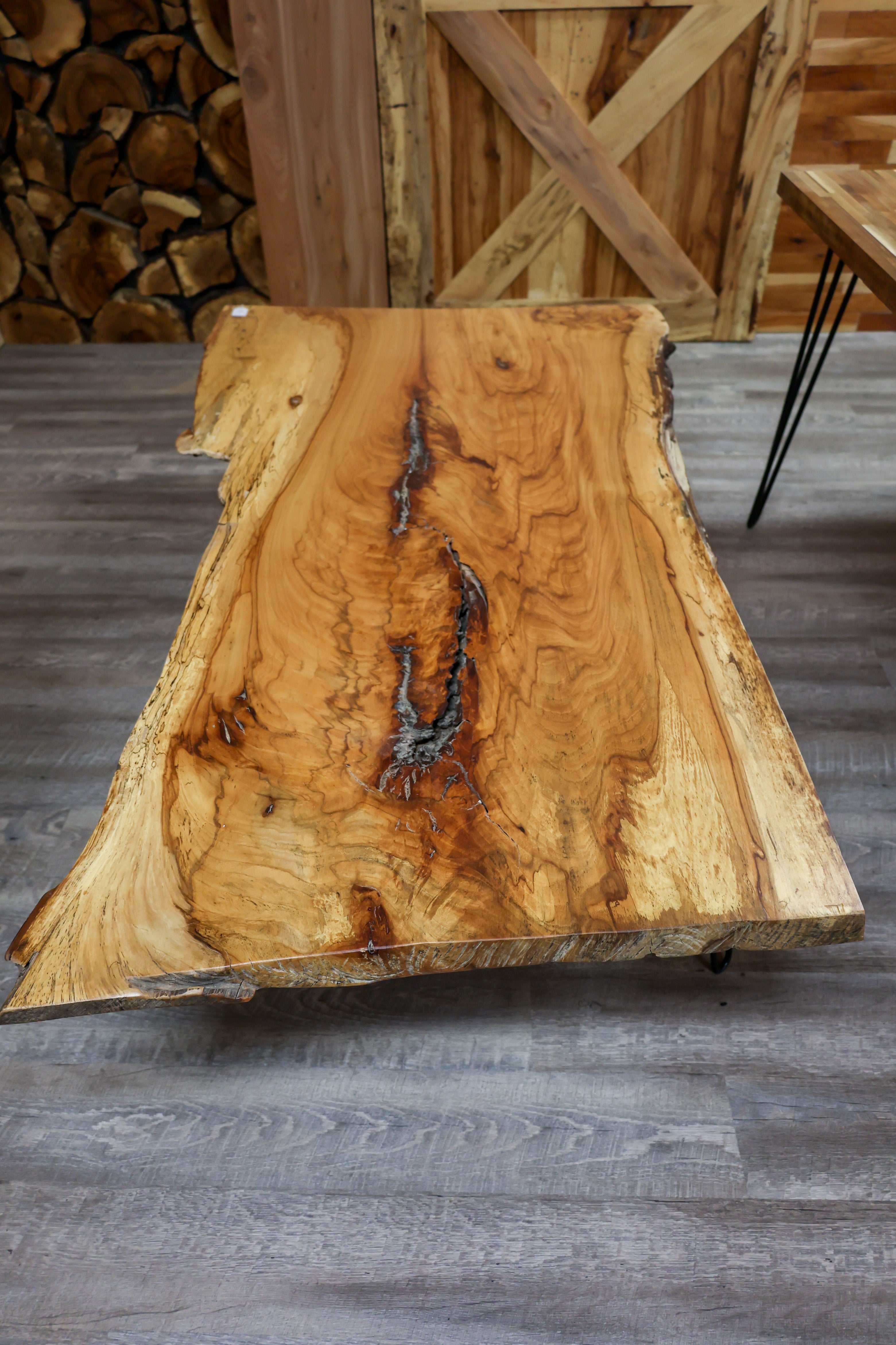 Texas Pecan Tree Pecan Lumber Pecan Slab Coffee Table – Tin Roof