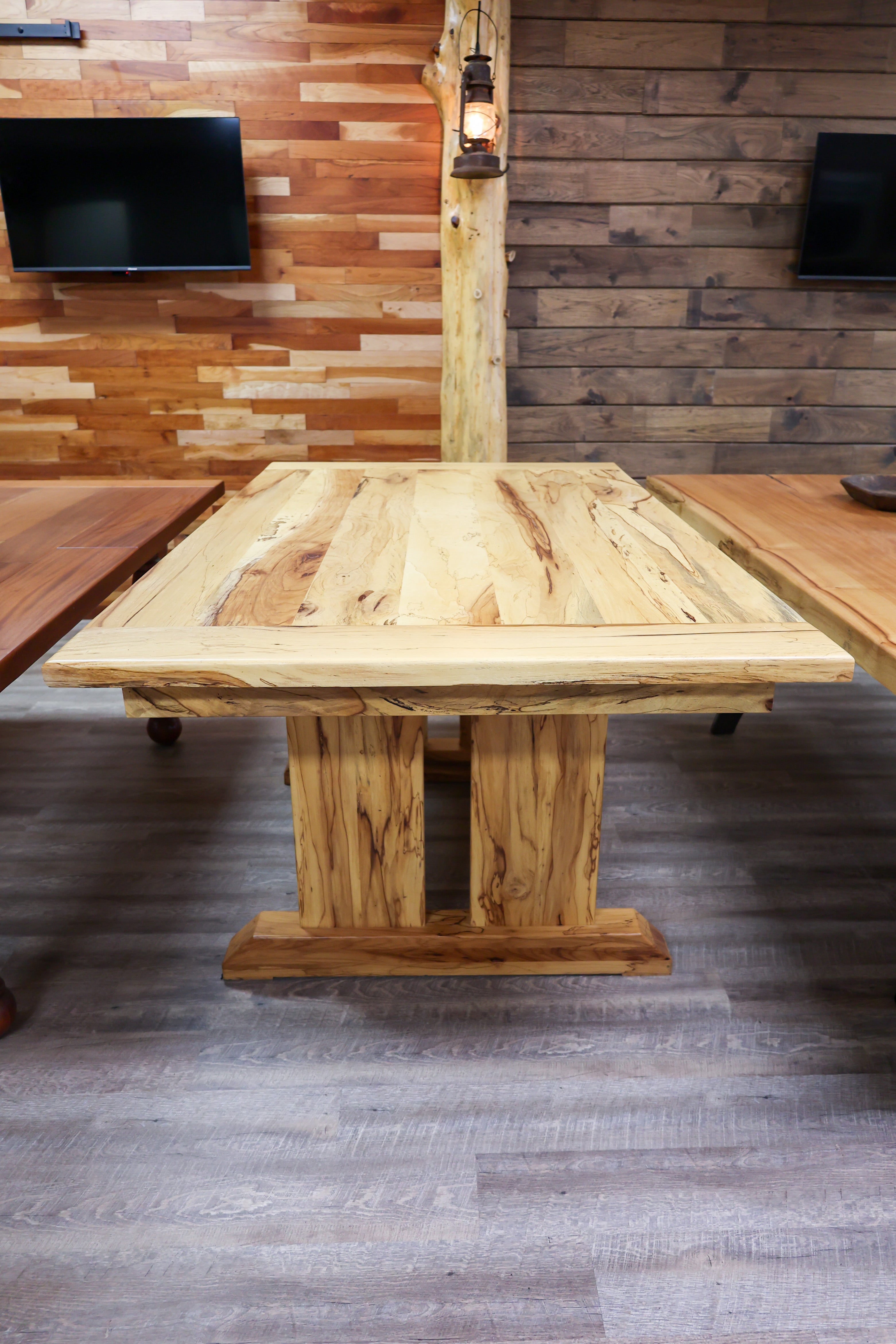 Spalted Pecan Farmhouse Table – Tin Roof Kitchen Home