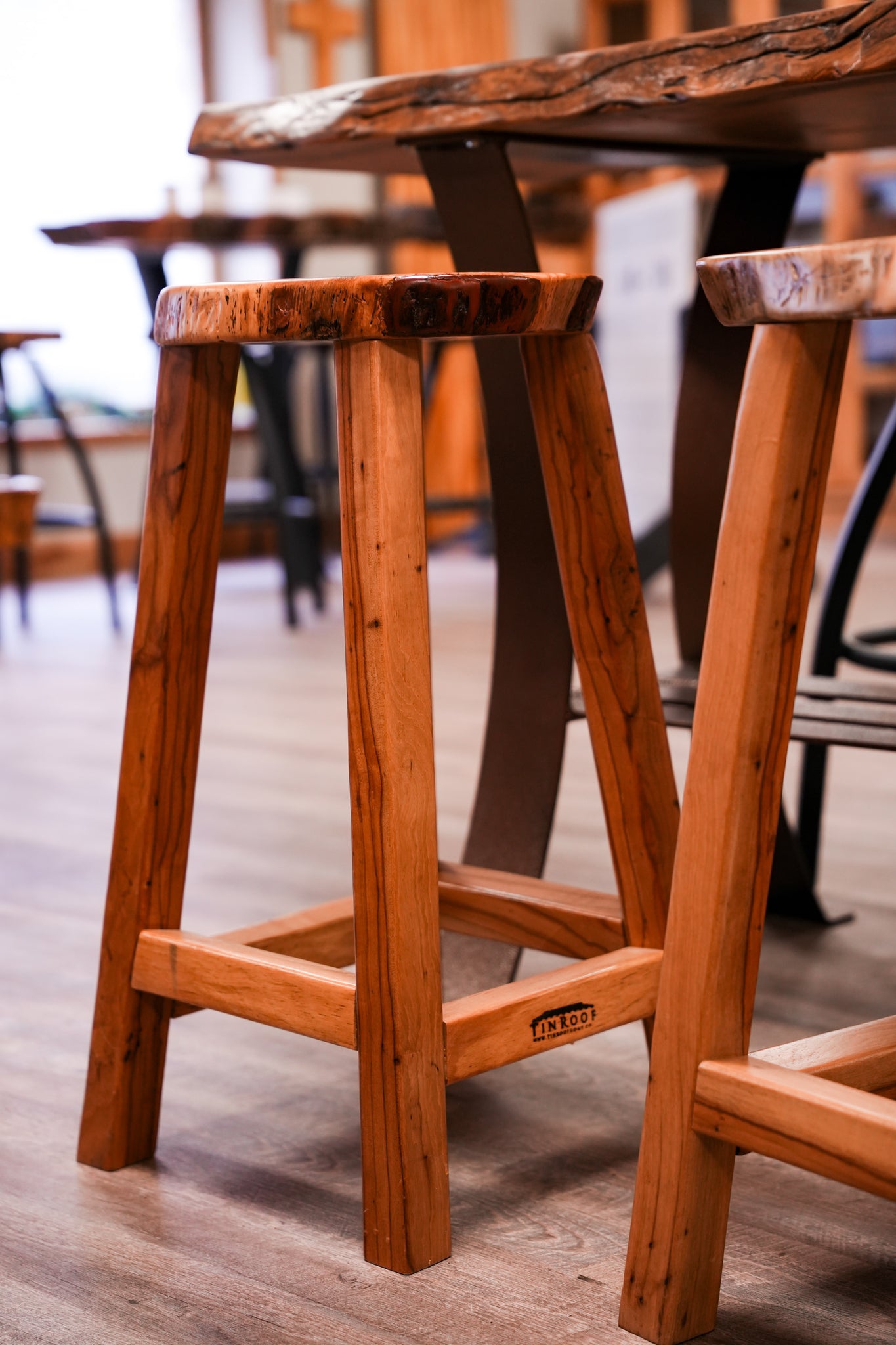 Pecan Bar Stools