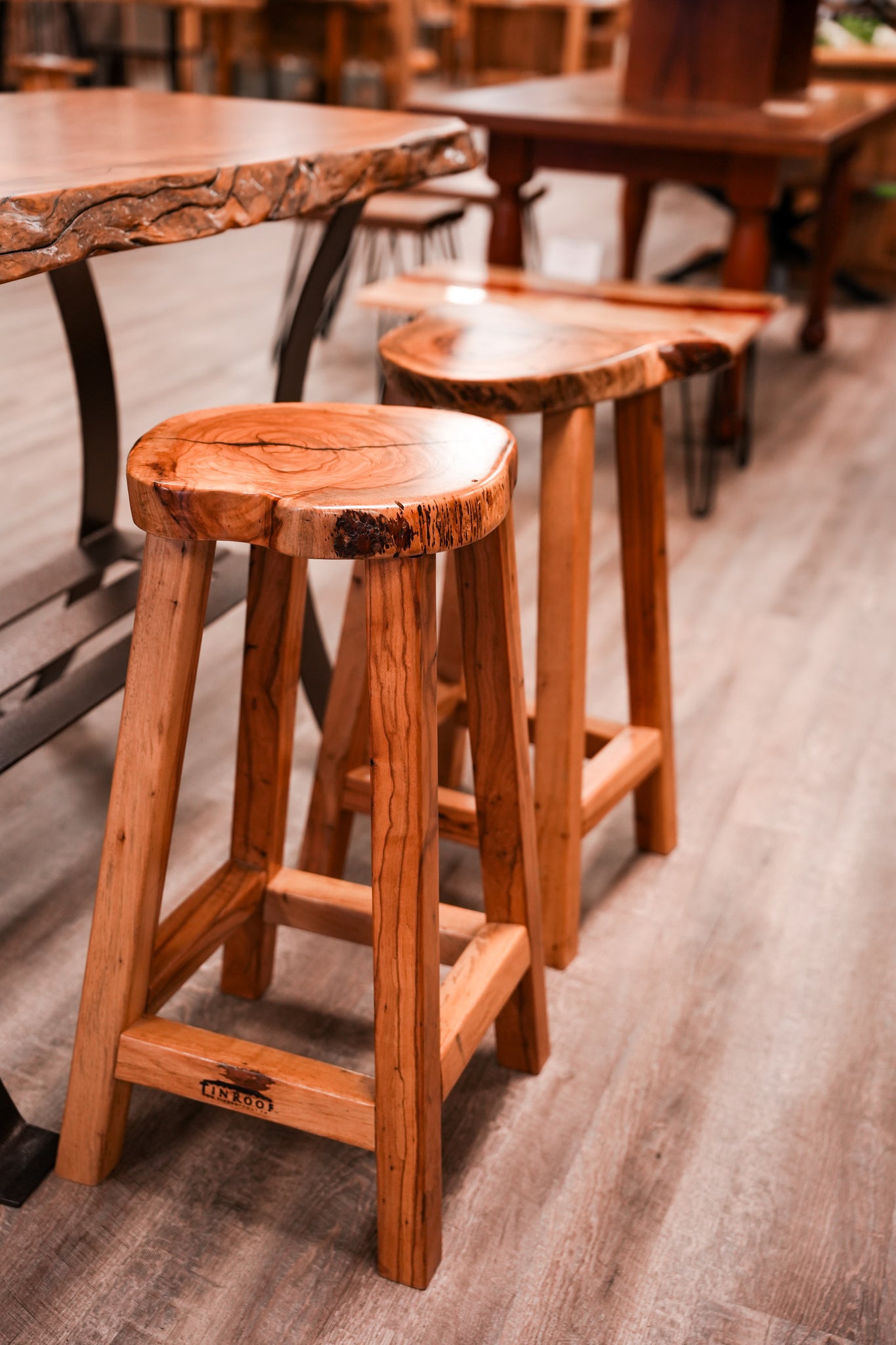Pecan Bar Stools