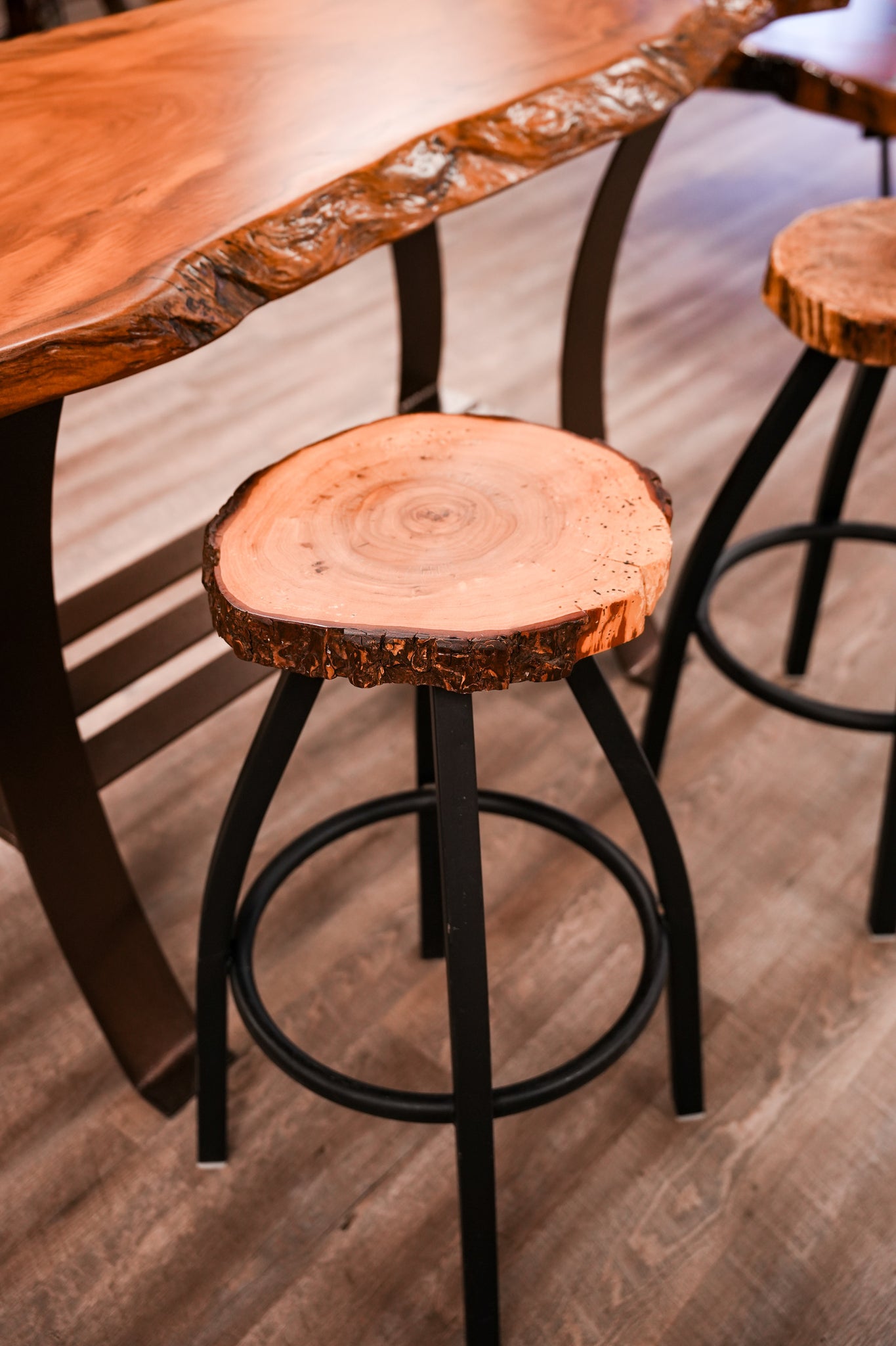 Pecan Bar Stools