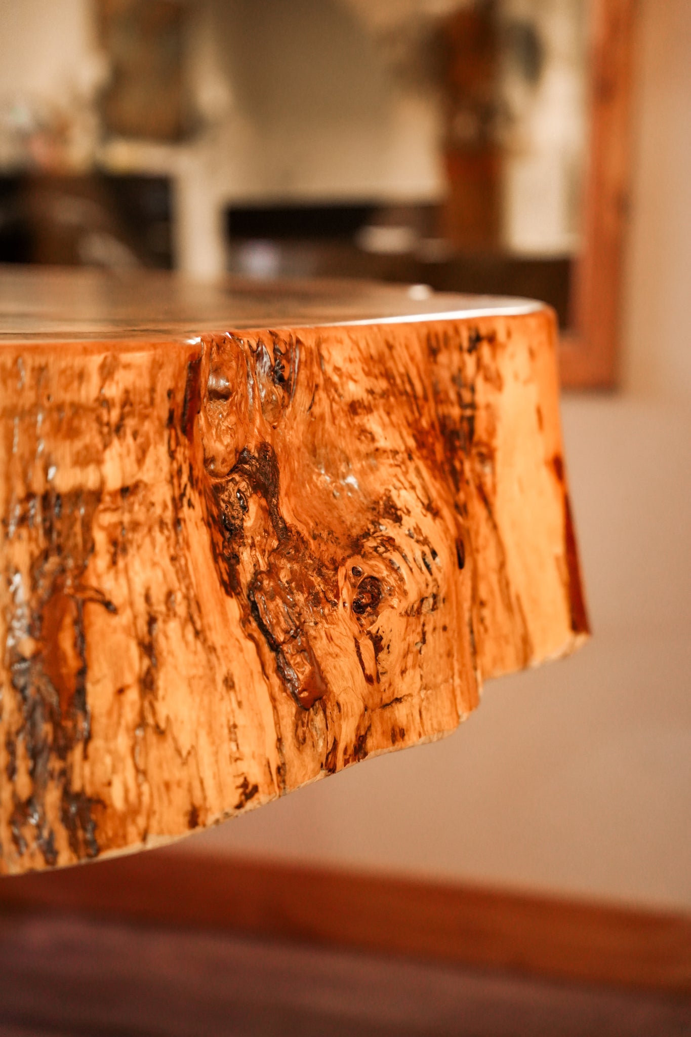 Thick Pecan High Top Table