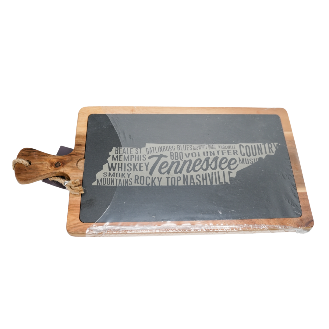 State Pride Acacia & Slate Board