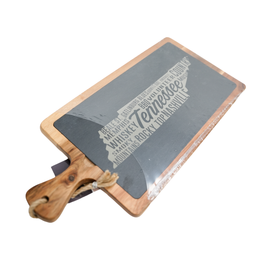 State Pride Acacia & Slate Board
