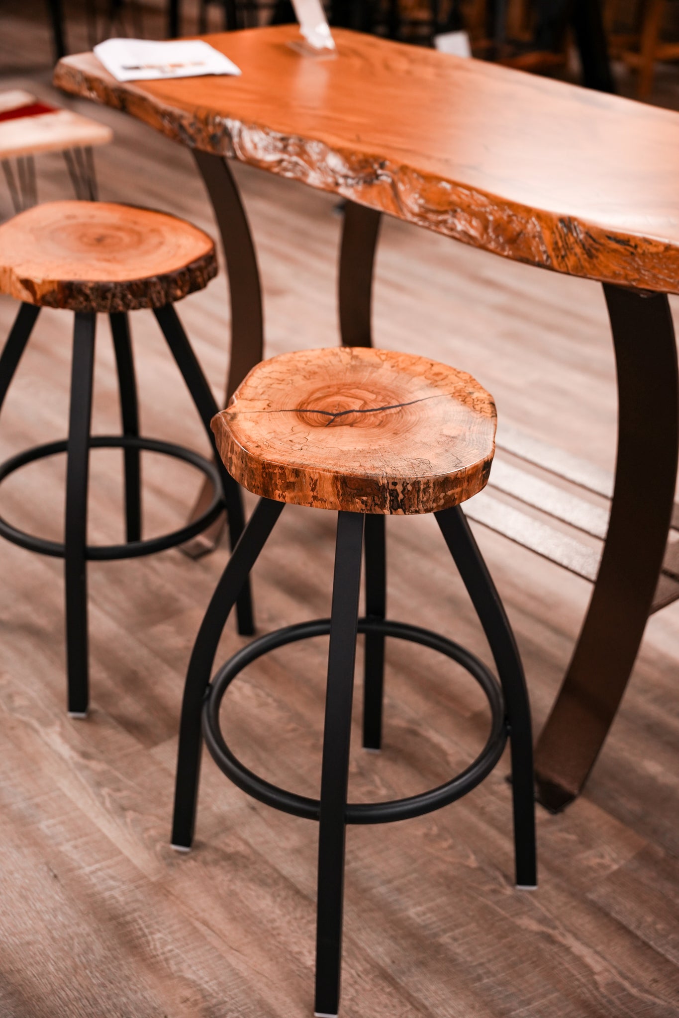 Pecan Bar Stools