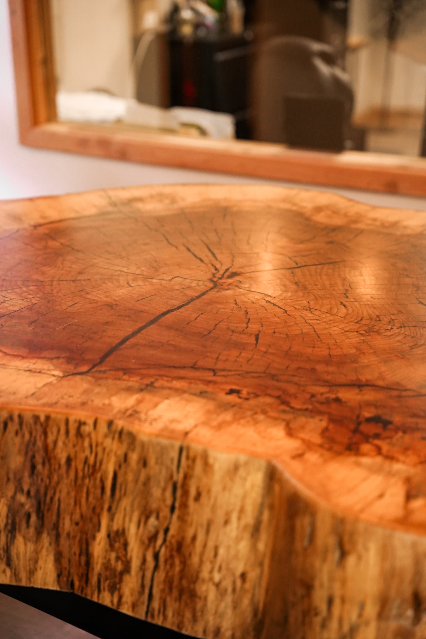 Thick Pecan High Top Table