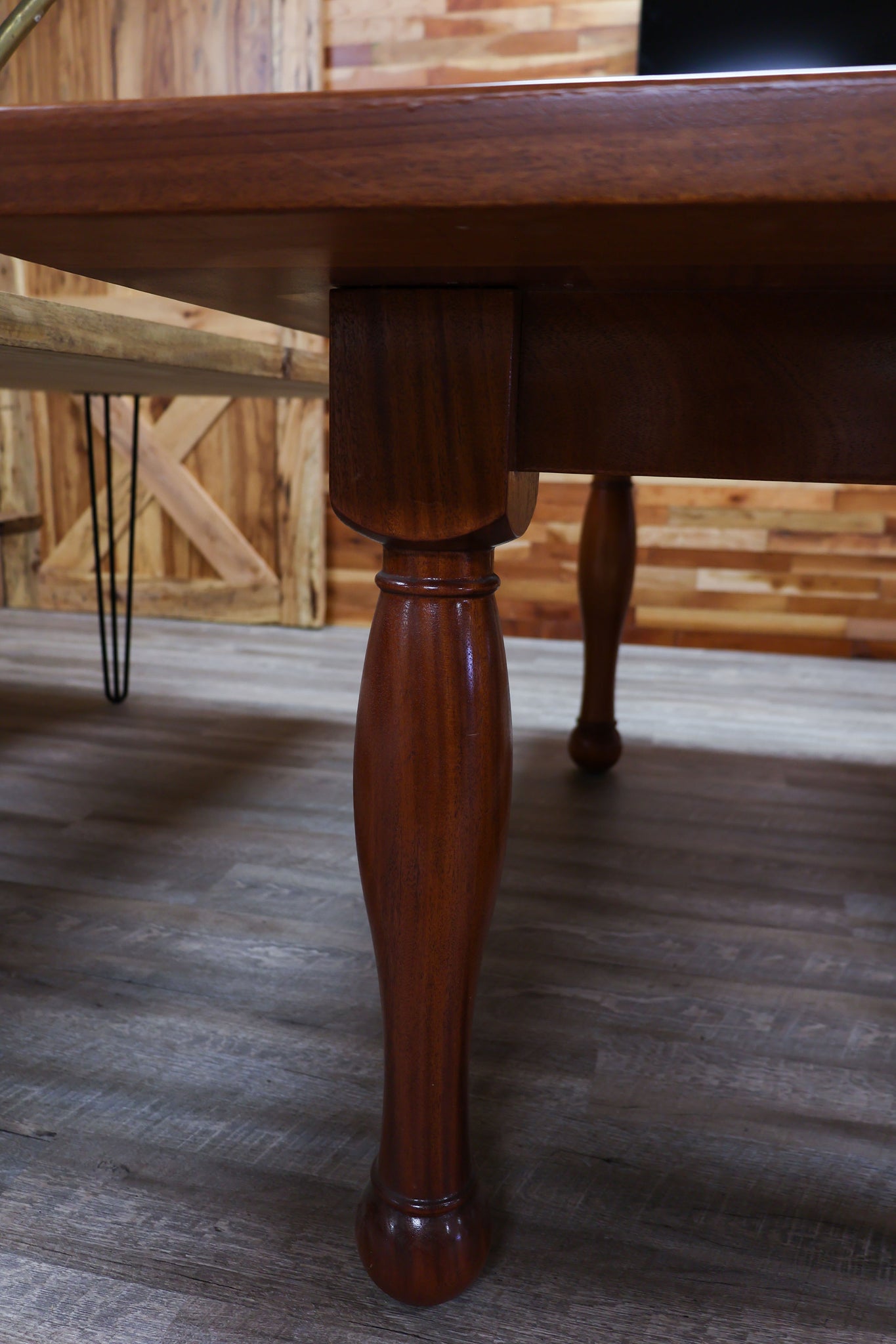 Mahogany Farmhouse Table