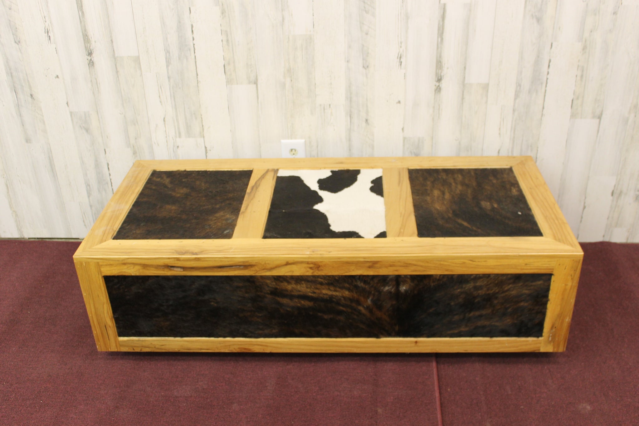 Cow Hide Coffee Table - #44