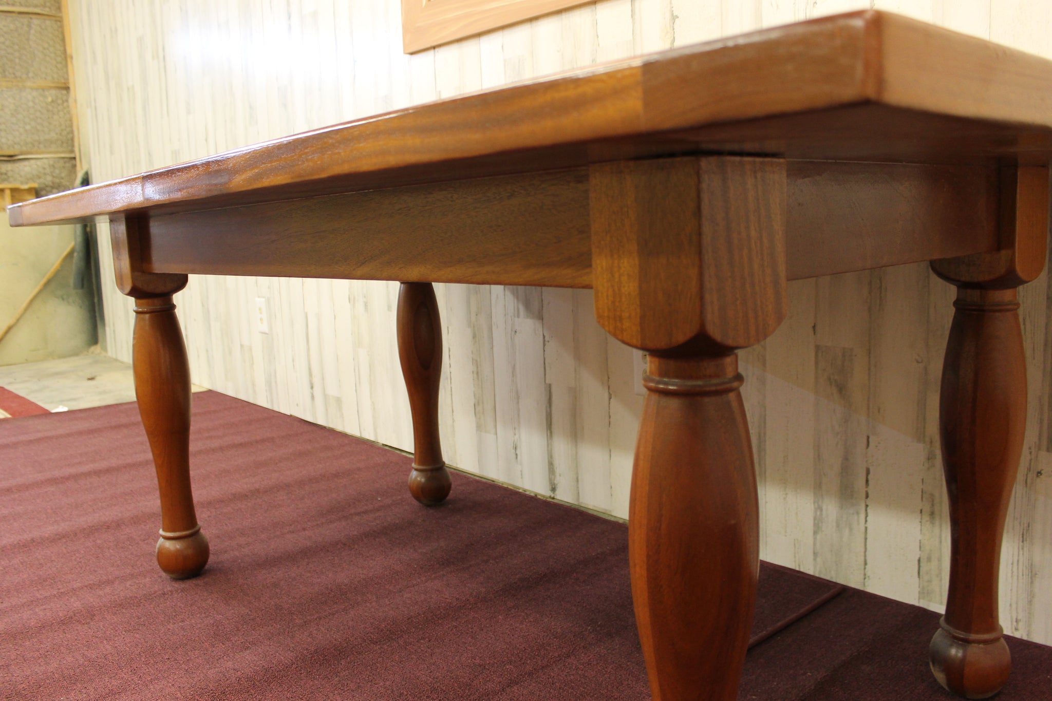 Mahogany Farmhouse Table