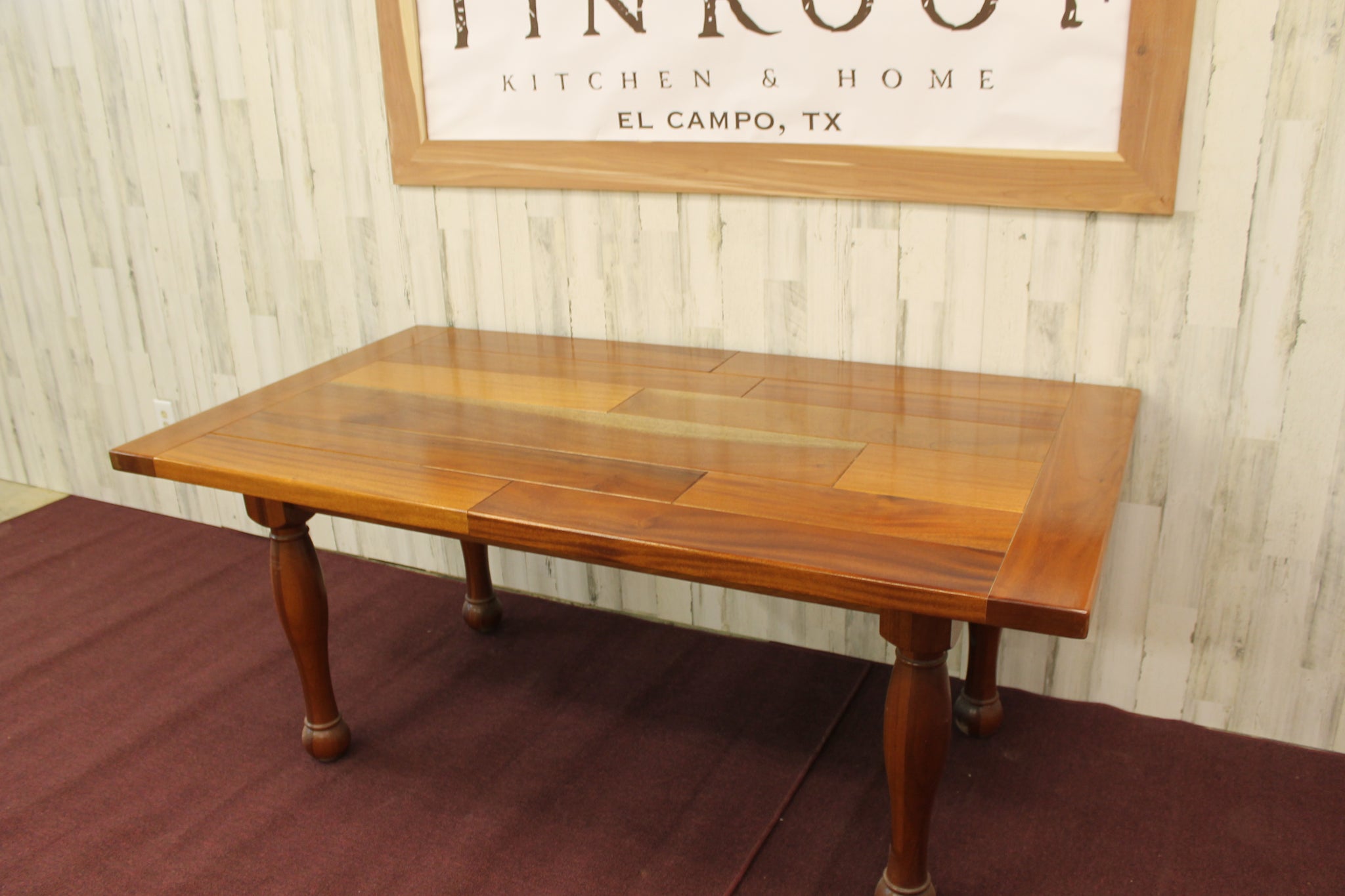 Mahogany Farmhouse Table