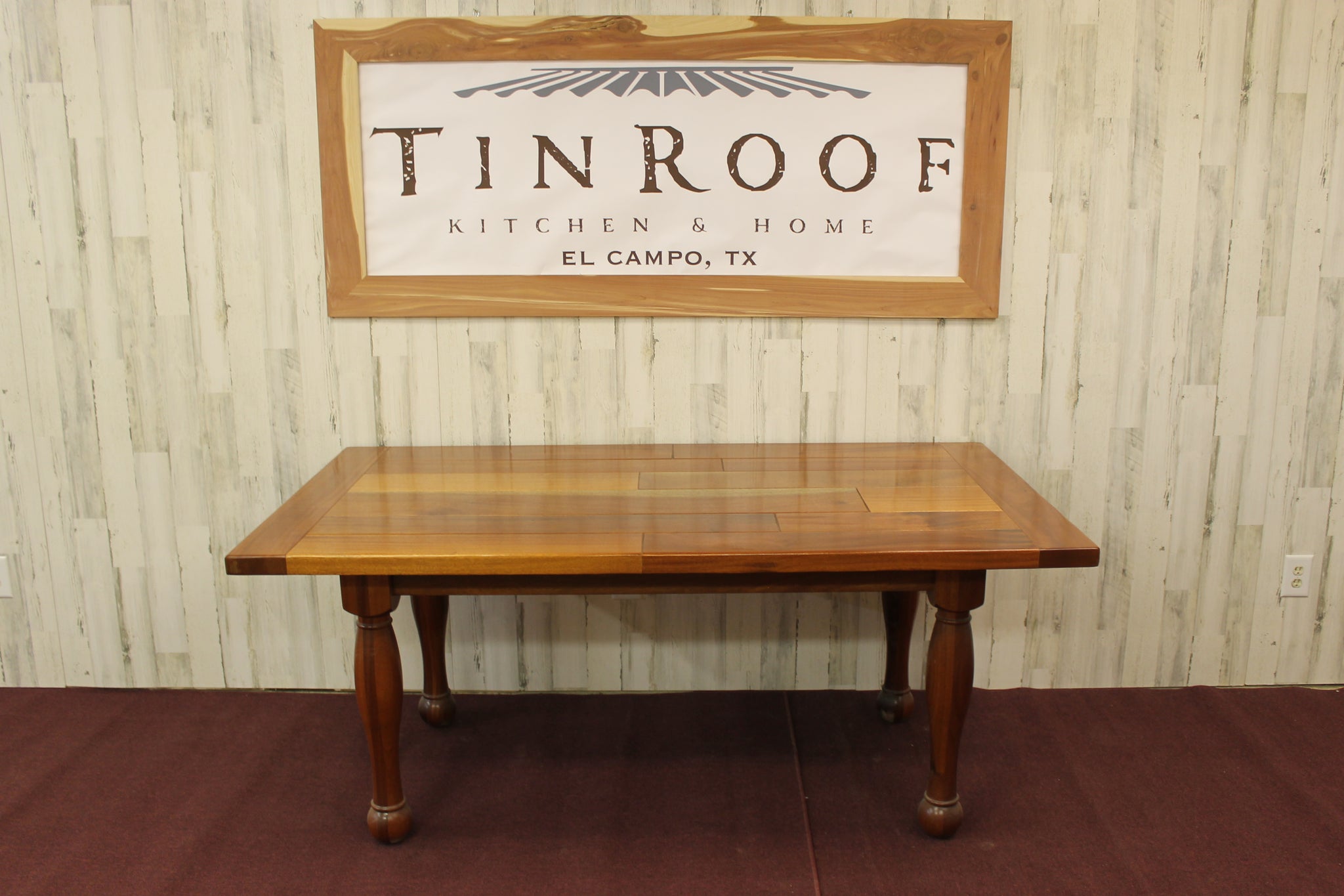 Mahogany Farmhouse Table