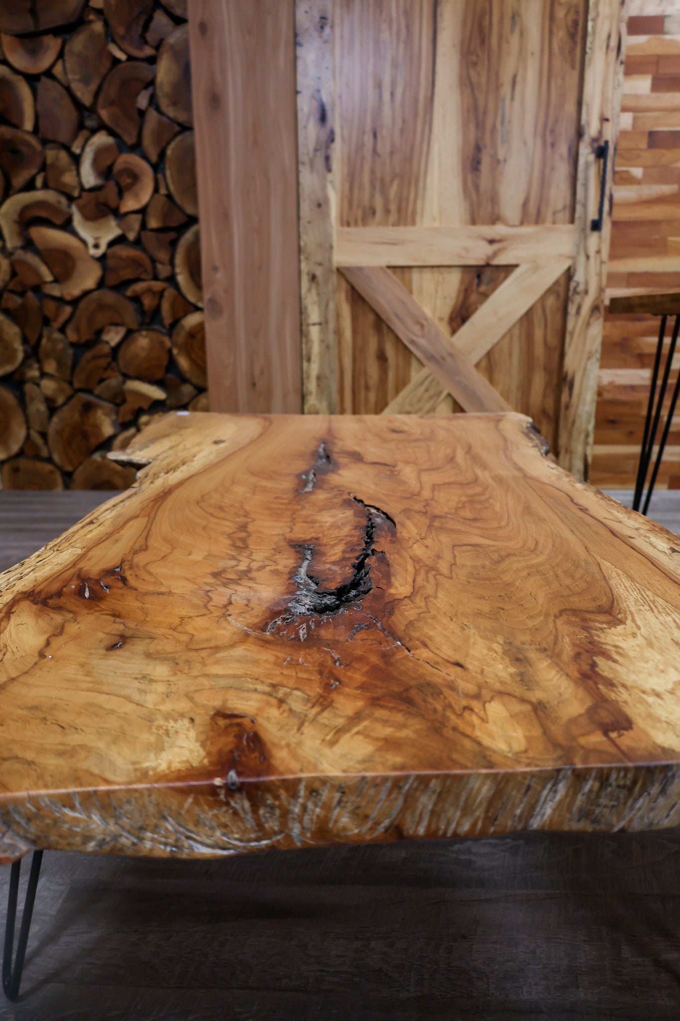Pecan Slab Coffee Table