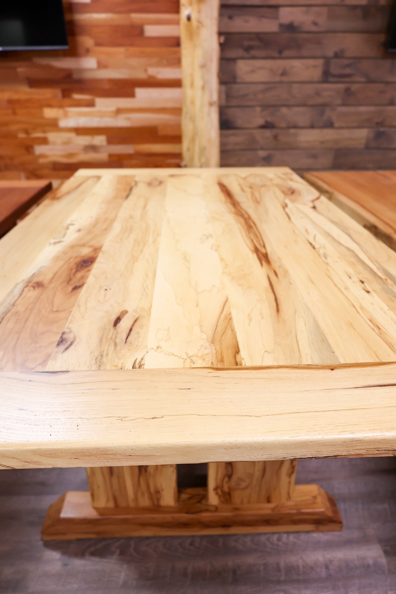 Pecan (Spalted) Farmhouse Table - #59