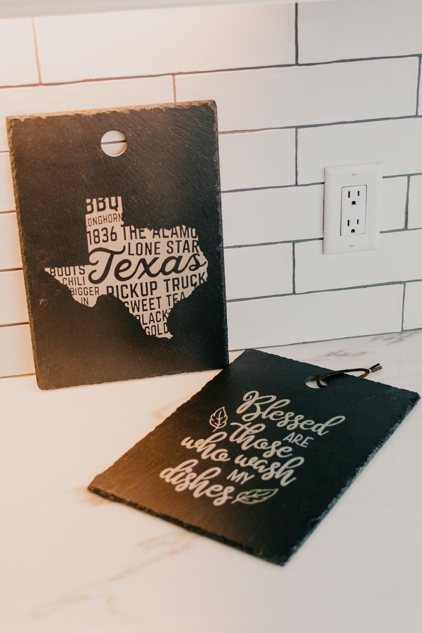 Texas Word Art - Tin Roof Kitchen & Home